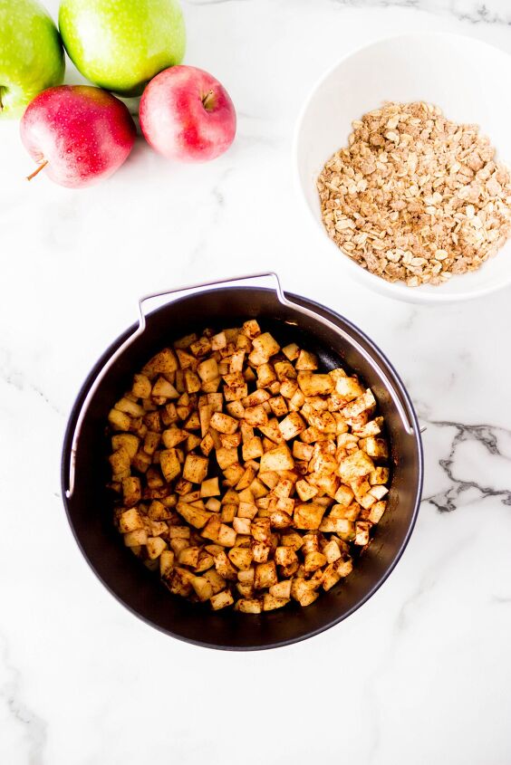 how to make the best apple crisp in an air fryer, Air Fryer Apple Crisp