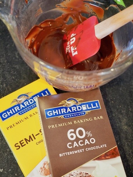 melting chocolate for Mini Chocolate French Silk Pies