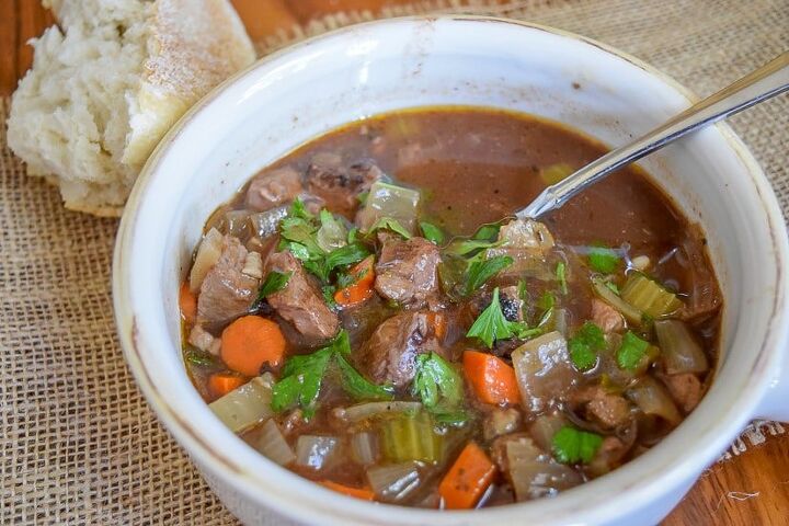 hearty beef soup a family favorite, beef barley soup 1