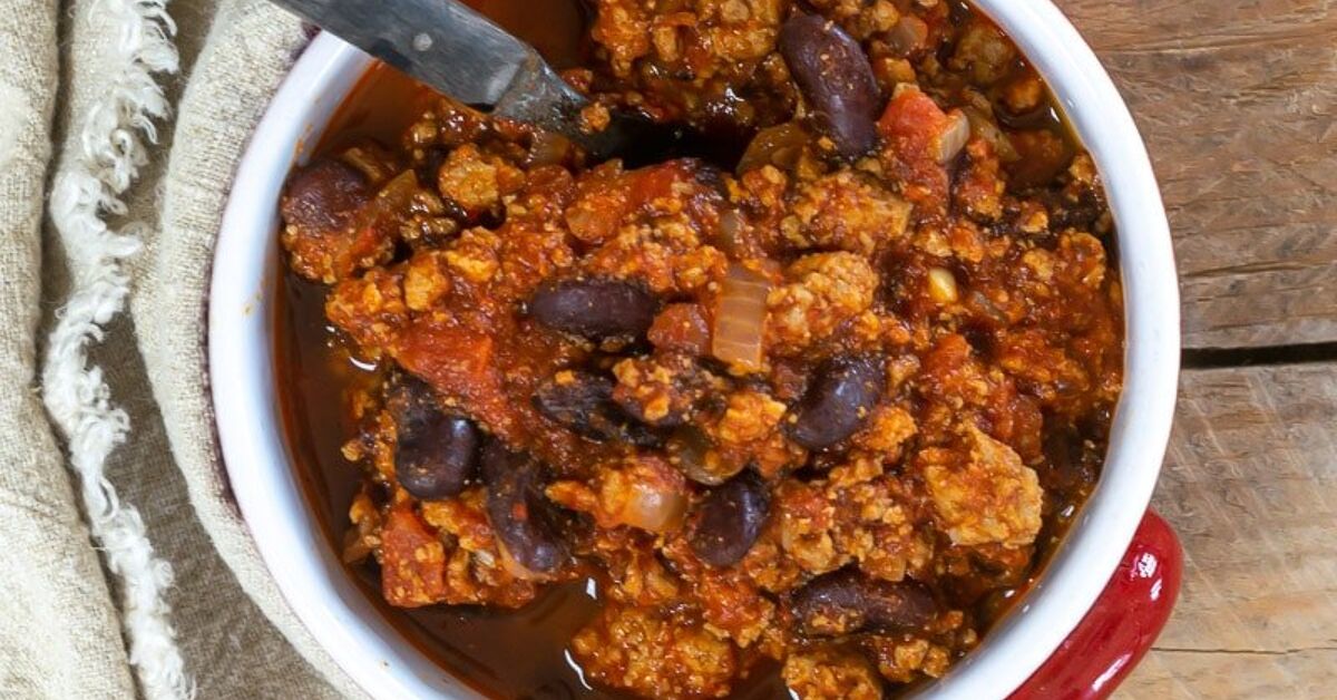 Crockpot Turkey Chili Recipe - Healthy & Low Fat | Foodtalk