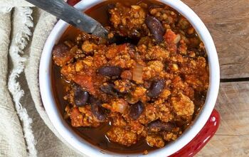 Crockpot Turkey Chili Recipe - Healthy & Low Fat