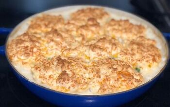 Creamy Cheddar Chicken and Biscuits Casserole Recipe