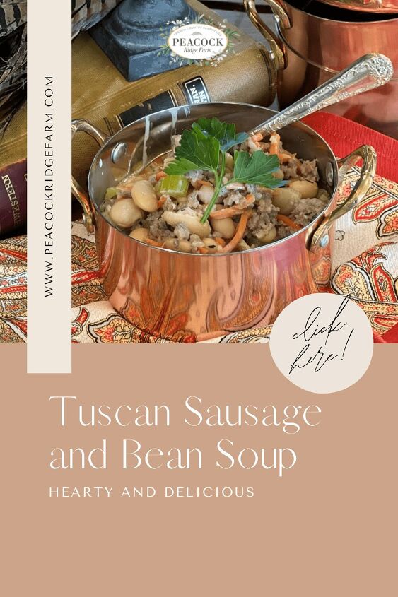 how to make delicious creamy tuscan sausage and bean soup