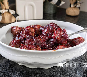 Easy Homemade Meatball Appetizer in a Cranberry Sauce