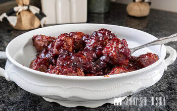 Easy Homemade Meatball Appetizer in a Cranberry Sauce