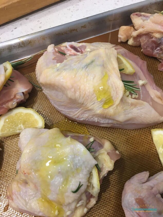 easy roasted chicken with rosemary and lemon eat mediterranean food