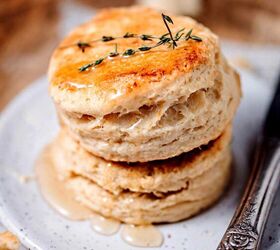 easy flaky homemade biscuits no baking powder or soda, flaky vegan biscuits without baking powder
