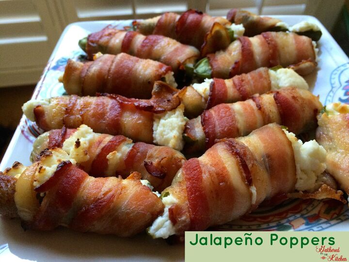 3 ingredient jalapeo poppers recipe, 3 Ingredient Jalape o Poppers recipe with jalape os cream cheese and bacon Gathered In The Kitchen
