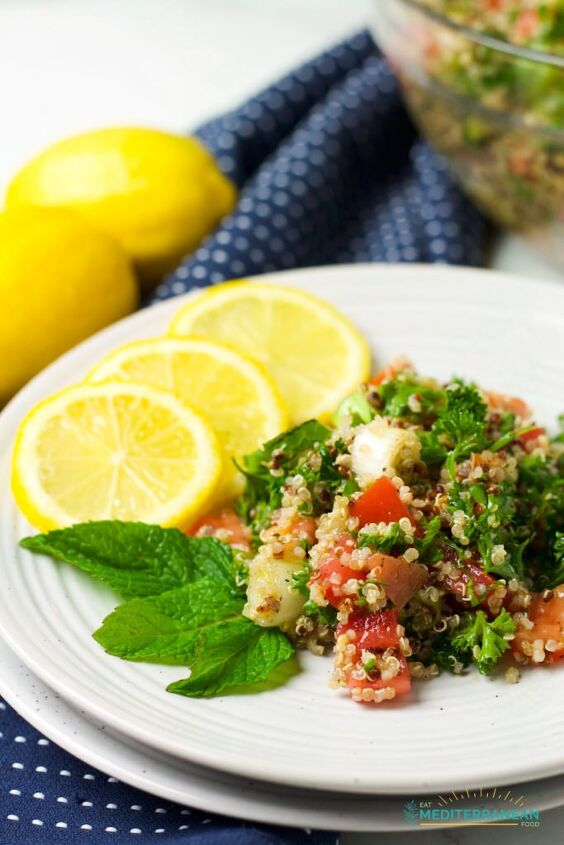 quinoa tabouli eat mediterranean food
