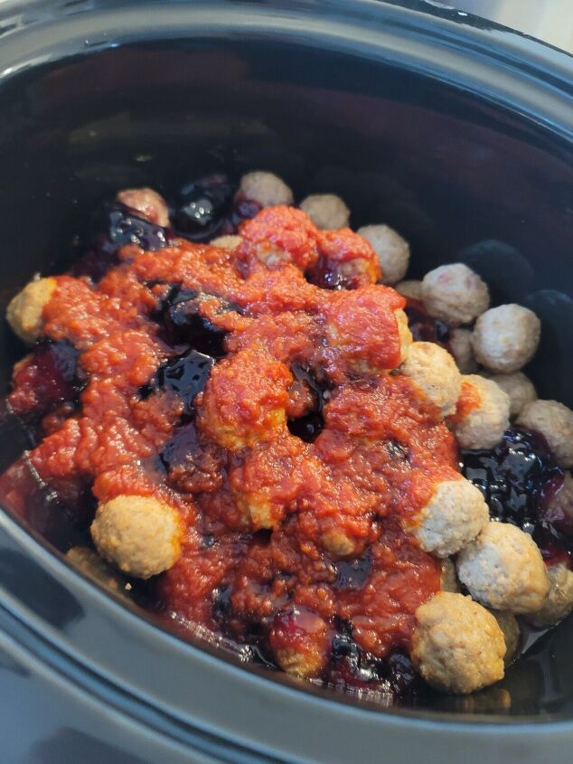 sweet and savory meatball app with 3 ingredients