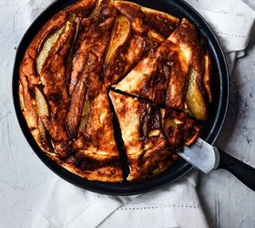 Baked Caramelised Apple and Maple Syrup Pancake