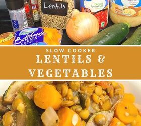 Slow Cooker Lentils and Vegetables