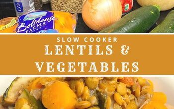 Slow Cooker Lentils and Vegetables