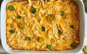 Sour Cream Chicken Enchilada Casserole - Happy Honey Kitchen