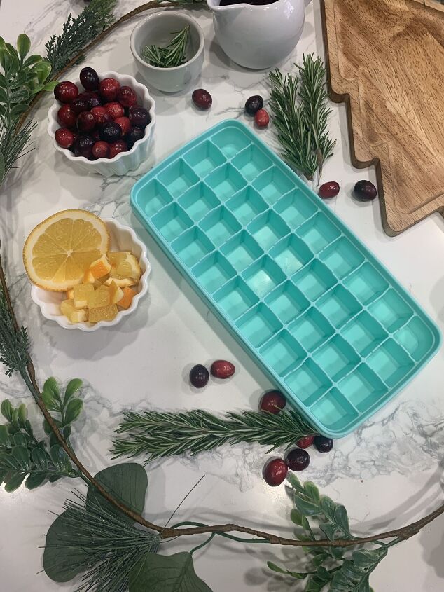 festive fruity ice cubes