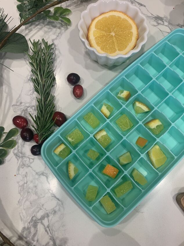 festive fruity ice cubes