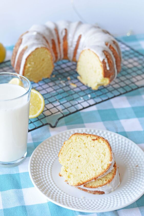 easy homemade lemon bundt cake recipe, moist lemon pound cake