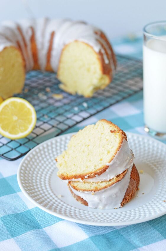 easy homemade lemon bundt cake recipe, moist lemon pound cake