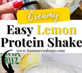 easy delicious lemon protein shake, With 30g of protein this creamy easy lemon protein shake recipe is a delicious boost of belly flattening muscle building protein