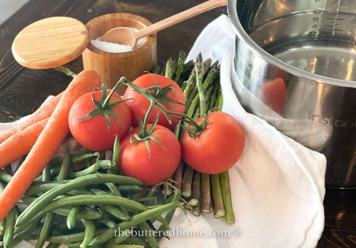 how to blanch vegetables to freeze, veggies ready to balance for freezing