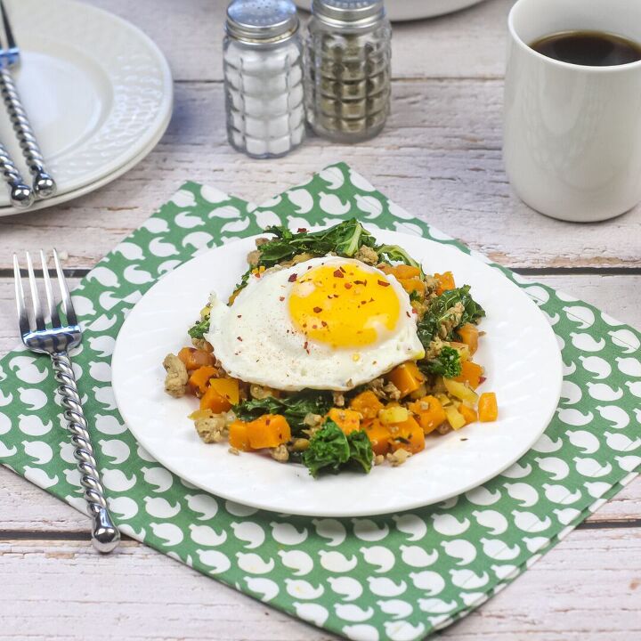 ground turkey hash, featured image of the ground turkey hash ready to serve
