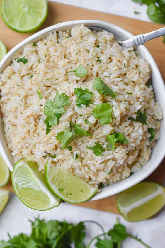 instant pot cilantro lime brown rice so easy, This rice is full of fresh flavors and so easy to make
