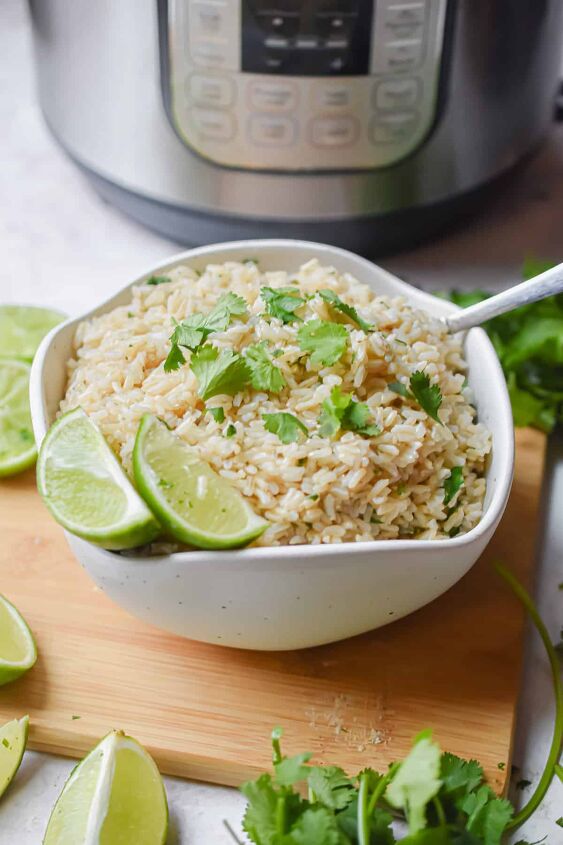 instant pot cilantro lime brown rice so easy, This is a great side dish for any of your favorite Mexican recipes