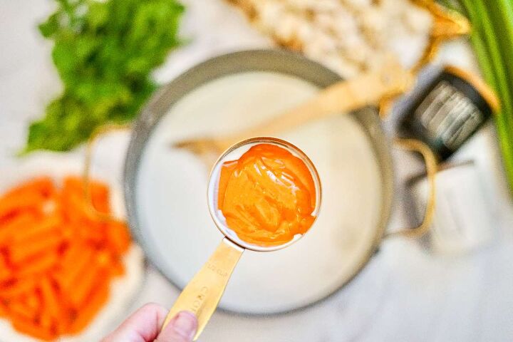 easy buffalo chicken soup recipe for cold winter days, Buffalo Chicken Wing Soup