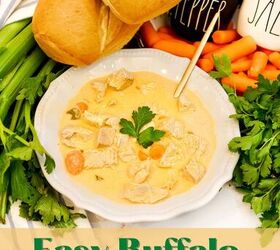 easy buffalo chicken soup recipe for cold winter days, Warm up on cold winter days with this easy buffalo chicken soup recipe Here is how to make it for your family