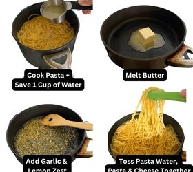 easy lemon garlic pasta pasta al limone, Picture steps to make recipe