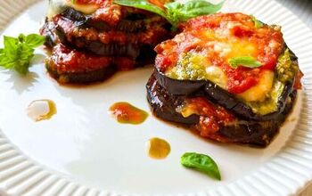 Pesto Eggplant Parmesan - Eat Mediterranean Food