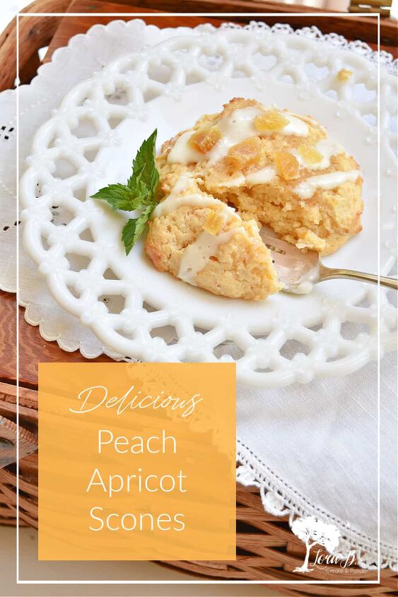 delicious peach apricot scones, Peach Apricot Scones recipe