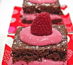 Valentines Day Desserts: Raspberry Cream Cheese Brownies