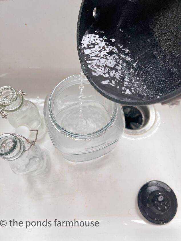 Use boiling water to sanitize your jars