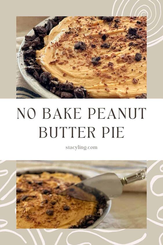 the best peanut butter pie no bake recipe, peanut butter pie no bake recipe close up