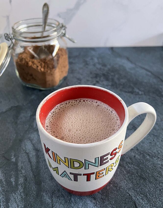 homemade vegan hot chocolate mix recipe with cocoa powder