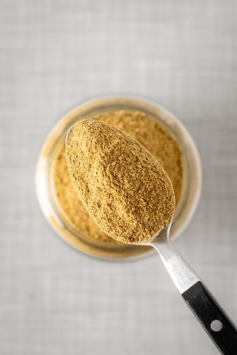 vegetable stock powder, A heaped teaspoon of homemade vegetable stock powder