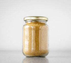 vegetable stock powder, Homemade vegetable stock powder in a jar