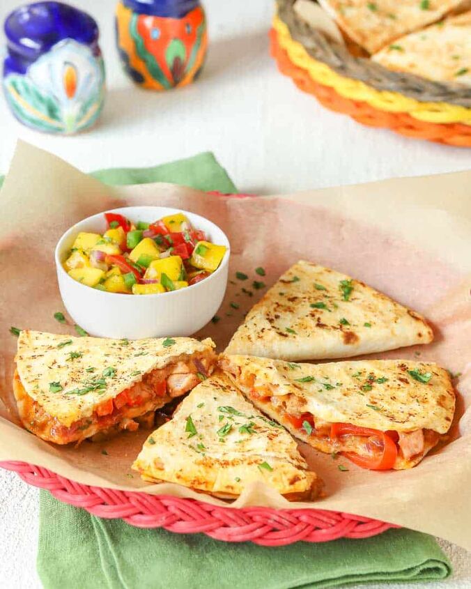 leftover pork tenderloin quesadillas