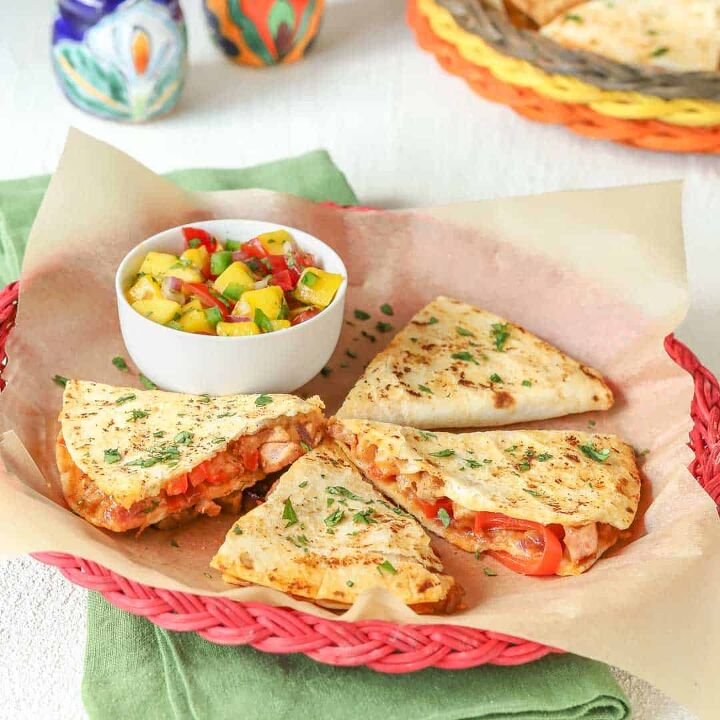 leftover pork tenderloin quesadillas