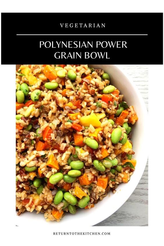 polynesian power grain bowl, polynesian power grain bowl