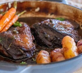 Slow Braised Beef Cheeks In A Red Wine Sauce
