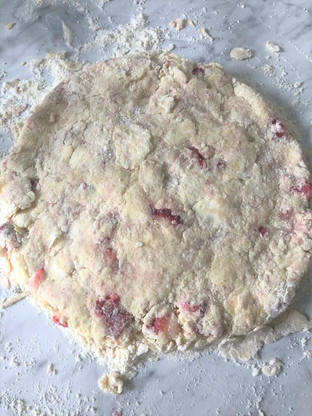 strawberry lemon scones