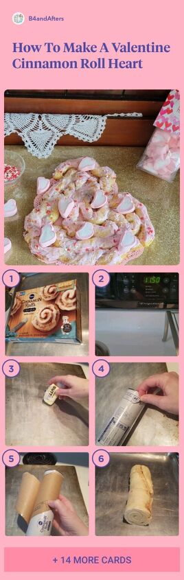 heart shaped cinnamon roll, Heart Shaped Cinnamon Roll Step by step picture collage