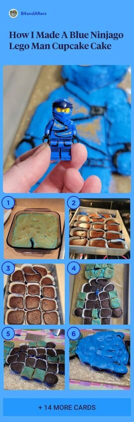 how to make a ninjago lego cake, How to make a blue ninjago lego cake step by step