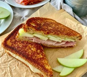 Grilled Ham and Cheese With Apple
