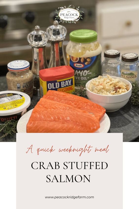 how to make delicious crab stuffed salmon