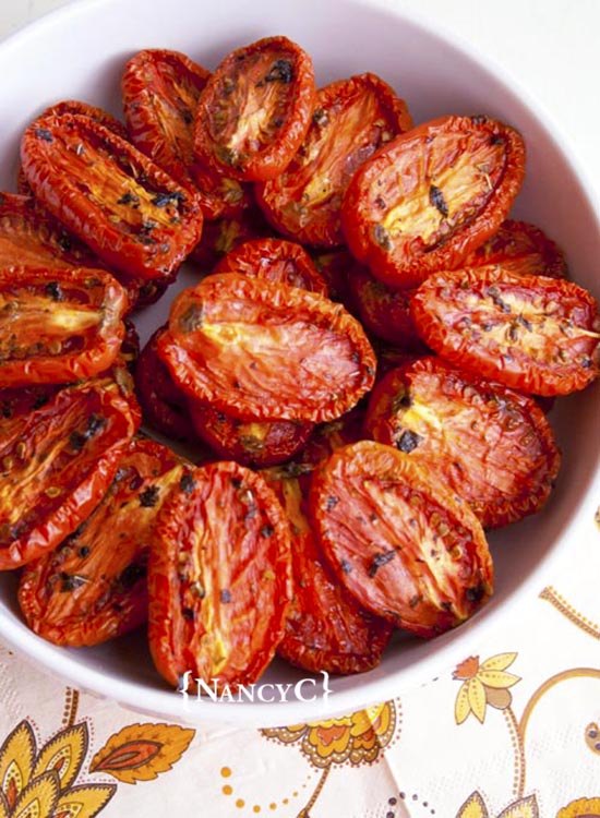 slow roasted tomatoes