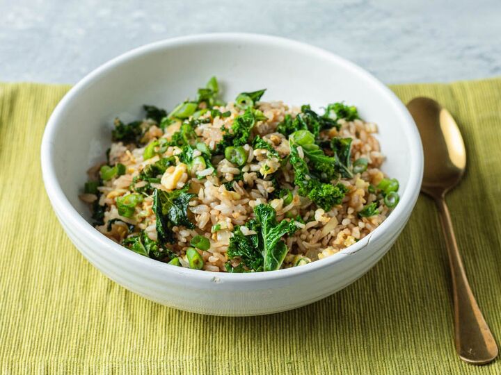 Simple Kale Fried Rice | Foodtalk