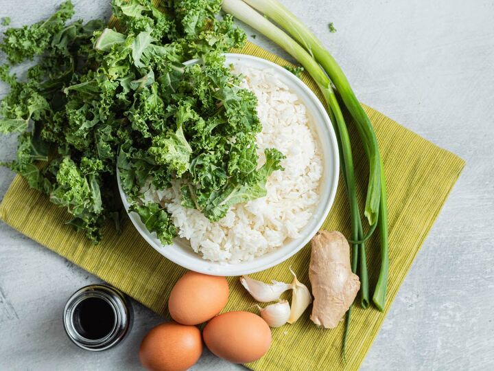 Simple Kale Fried Rice | Foodtalk